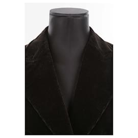 Dolce & Gabbana-cotton blazer-Brown