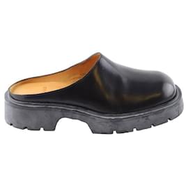 Sandro-Leather clogs-Black