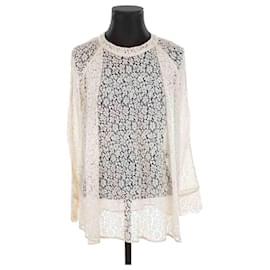 Chloé Spitzenbluse Weiß
