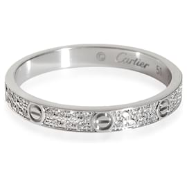 Cartier-Love Wedding Pave Diamond Band, Small model (WHITE GOLD)-Other