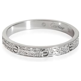 Cartier-Bande de diamants pavés de mariage d'amour, Petit modele (OR BLANC)-Autre