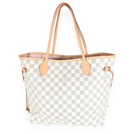 Louis Vuitton-Louis Vuitton Damier Azur Canvas Neverfull MM-Beige