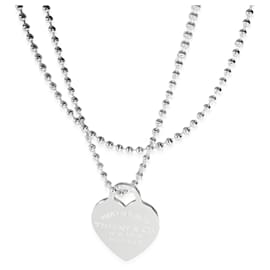 Tiffany & Co-TIFFANY & CO. Return To Tiffany Heart Tag Pendant  in Sterling Silver-Other
