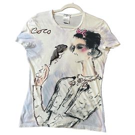 Chanel Camiseta de fumar em aquarela, rara! Multicor