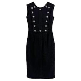 Chanel-New Paris / Dallas CC Star Studded Dress-Black
