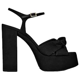 Saint Laurent-Saint Laurent new plateau sandals-Black