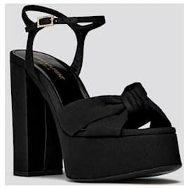 Saint Laurent-Saint Laurent new plateau sandals-Black