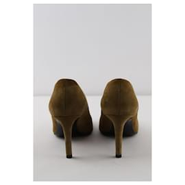 Balenciaga-Leather Heels-Khaki