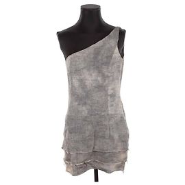 Opening Ceremony Leinenkleid Grau