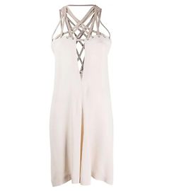 Rick Owens – Mini-Unterkleid „Megalace“ mit Perlen Roh