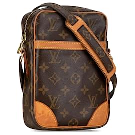 Louis Vuitton-Bolsa Crossbody Louis Vuitton Monograma Danúbio Marrom-Marrom