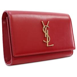 Saint Laurent-Red Saint Laurent Kate Leather Belt Bag-Red