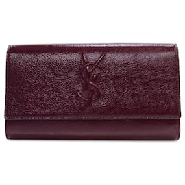 Saint Laurent-Red Saint Laurent Patent Belle De Jour Clutch-Red