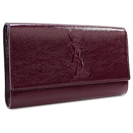 Saint Laurent-Red Saint Laurent Patent Belle De Jour Clutch-Red