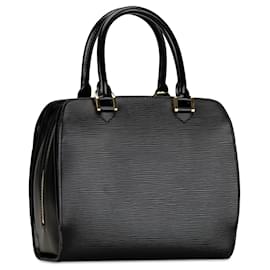 Louis Vuitton-Bolsa Louis Vuitton Epi Pont-Neuf PM preta-Preto