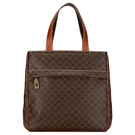 Céline-Brown Celine Macadam Handbag-Brown