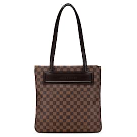 Louis Vuitton-Bolso tote Louis Vuitton Damier Ebene Clifton marrón-Castaño