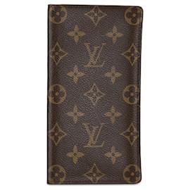 Louis Vuitton-Brown Louis Vuitton Monogram Brazza Long Wallet-Brown