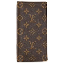 Louis Vuitton-Brown Louis Vuitton Monogram Porte-Valeurs Cartes Credit Long Wallets-Brown