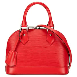 Louis Vuitton-Bolsa Louis Vuitton Epi Alma BB vermelha-Vermelho