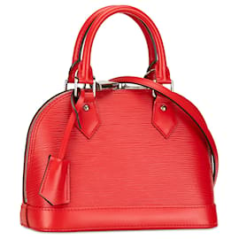 Louis Vuitton-Bolsa Louis Vuitton Epi Alma BB vermelha-Vermelho