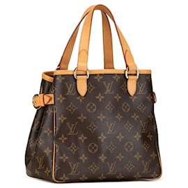 Louis Vuitton-Bolso PM vertical Louis Vuitton Monogram Batignolles marrón-Castaño