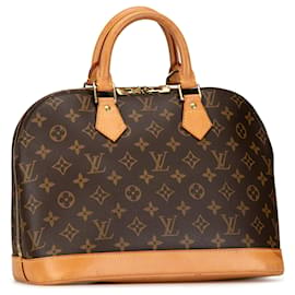 Louis Vuitton-Brown Louis Vuitton Monogram Alma PM Handbag-Brown