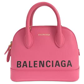 Balenciaga-Pink Balenciaga calf leather Ville XXS Top Handle Satchel-Pink