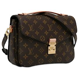 Louis Vuitton-Brown Louis Vuitton Monogram Pochette Metis Satchel-Brown