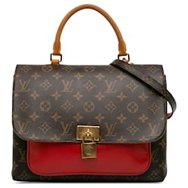 Louis Vuitton-Bolsa Louis Vuitton Monograma Marignan Marrom-Marrom