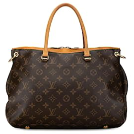 Louis Vuitton-Cartable marron Louis Vuitton Monogram Pallas MM-Marron