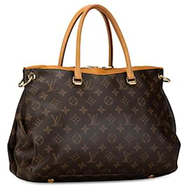 Louis Vuitton-Cartable marron Louis Vuitton Monogram Pallas MM-Marron