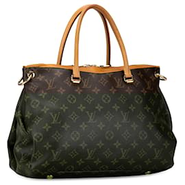 Louis Vuitton-Brown Louis Vuitton Monogram Pallas MM Satchel-Brown