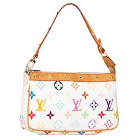 Louis Vuitton-Bolsa de ombro Louis Vuitton monograma multicolore Pochette Accessoires branca-Branco