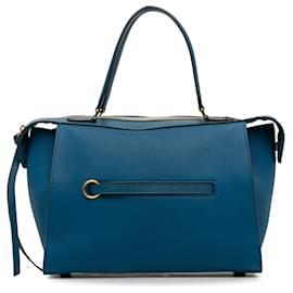 Céline-Blue Celine Medium Ring Handbag-Blue