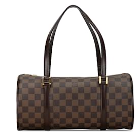 Louis Vuitton-Brown Louis Vuitton Damier Ebene Papillon 30 Sac à main-Marron