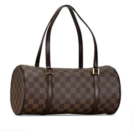 Louis Vuitton-Brown Louis Vuitton Damier Ebene Papillon 30 Sac à main-Marron