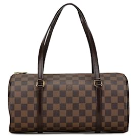 Louis Vuitton-Marrón Louis Vuitton Damier Ebene Papillon 30 Bolso-Castaño