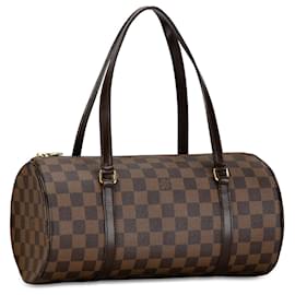 Louis Vuitton-Brown Louis Vuitton Damier Ebene Papillon 30 Sac à main-Marron