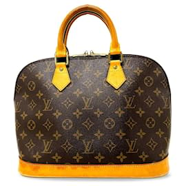 Louis Vuitton-Bolso marrón Louis Vuitton Monogram Alma PM-Castaño