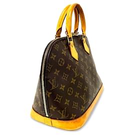Louis Vuitton-Brown Louis Vuitton Monogram Alma PM Handbag-Brown