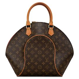 Louis Vuitton-Brown Louis Vuitton Monogram Ellipse MM Handbag-Brown