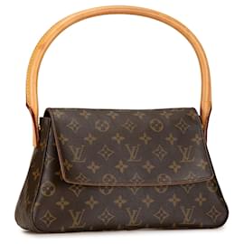 Louis Vuitton-Mini bolsa de ombro Louis Vuitton com monograma marrom-Marrom