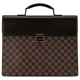 Louis Vuitton-Bolso de negocios marrón Louis Vuitton Damier Ebene Altona PM-Castaño