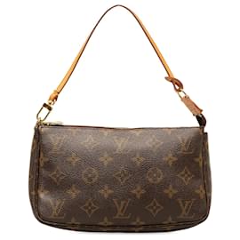 Louis Vuitton-Bolso de hombro Louis Vuitton Monogram Pochette Accessoires marrón-Castaño