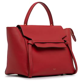 Céline-Red Celine Mini Belt Bag Satchel-Red