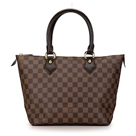 Louis Vuitton-Bolso Louis Vuitton Damier Ebene Saleya PM marrón-Castaño