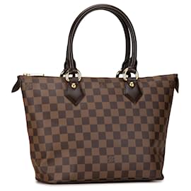 Louis Vuitton-Bolso Louis Vuitton Damier Ebene Saleya PM marrón-Castaño