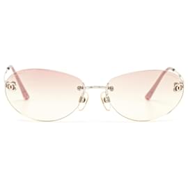 Chanel-Pink Chanel CC Gradient Sunglasses-Pink