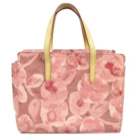 Louis Vuitton-Bolsa Louis Vuitton Monograma Vernis Catalina Ikat BB rosa-Rosa